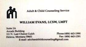 Bill Evans - Adult & Child Counseling Services